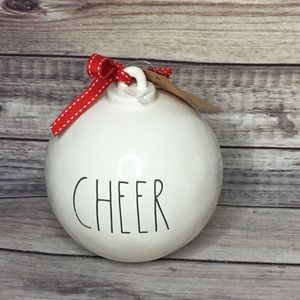 Rae Dunn CHEER Christmas Ornament Decoration NWT
